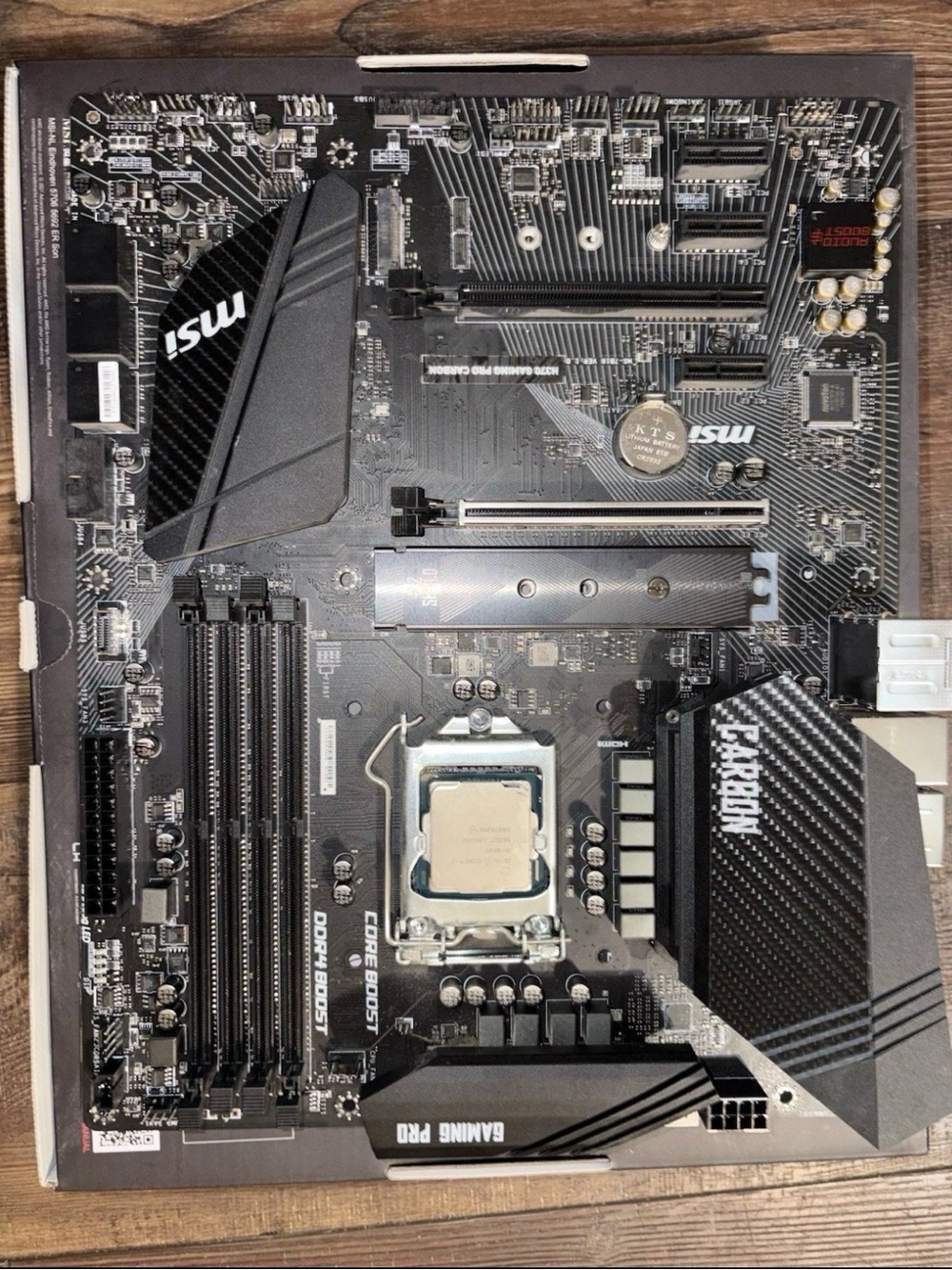 MSI Carbon Gaming Pro Motherboard in Black and Silver